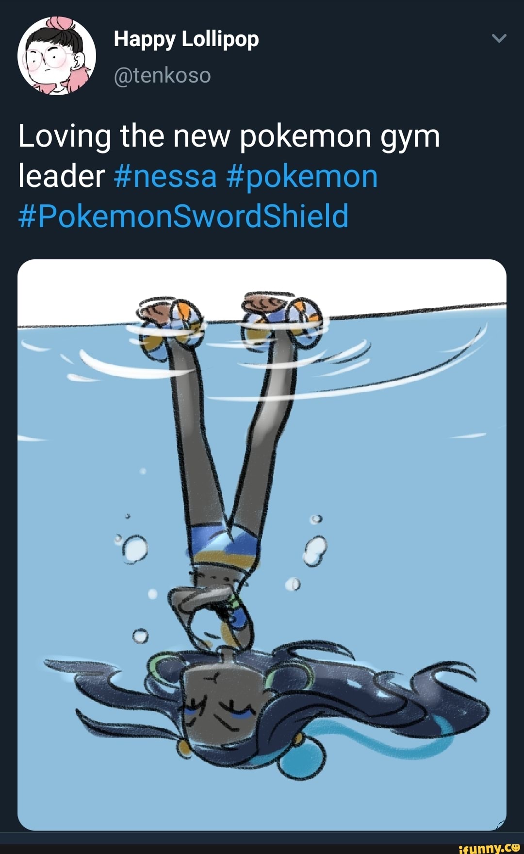 Loving the new pokemon gym leader nessa pokemon PokemonSwordShield