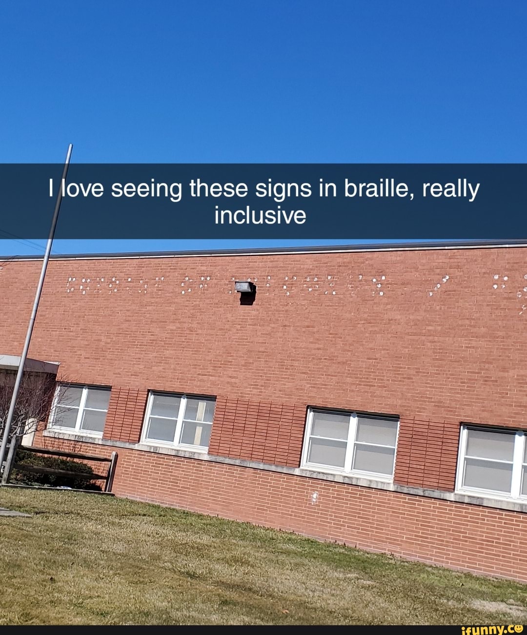 I love seeing these signs in braille, really inclusive