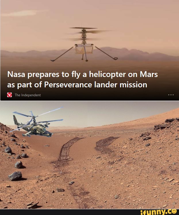 Nasa prepares to fly a helicopter on Mars as part of Perseverance lander mission