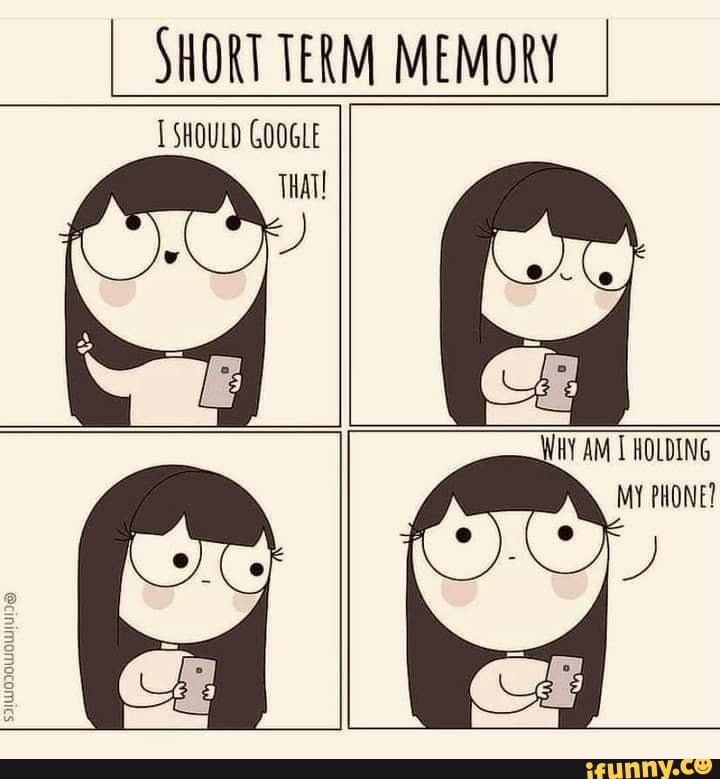 SHORT TERM MEMORY
SHOULD GOOGLE THAT!