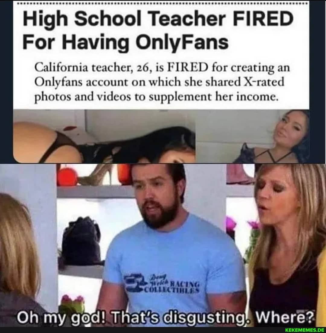 California teacher only fans fired