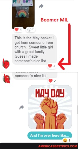 Boomer MIL
This is the May basket I got from someone from church. Sweet little girl with a great family.
Guess I made
'someone's nice list.
someone's nice list.
'And I'm over here like.