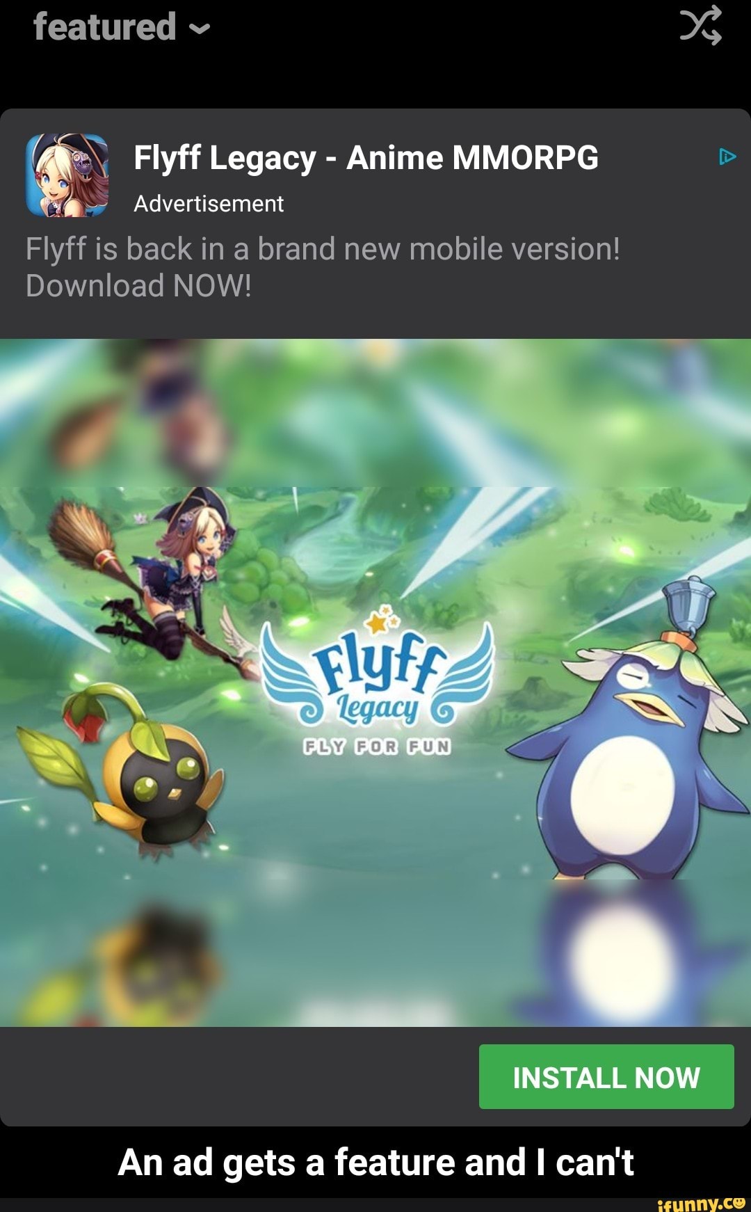 Featured E Flyff Legacy Anime Mmorpg E Advertisement Flyff Is Back In Brand Mobile Version