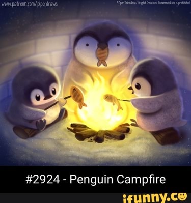 #2924 Penguin Campfire