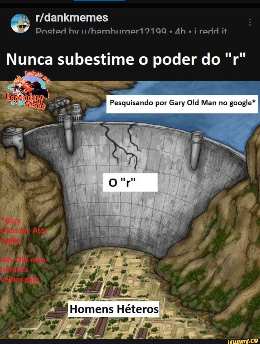 ir
Nunca subestime o poder do "r"
Pesquisando por Gary Old Man no google*