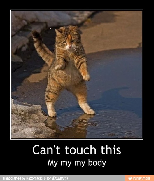 Can't touch this
My my my body - Can't touch this
My my my body