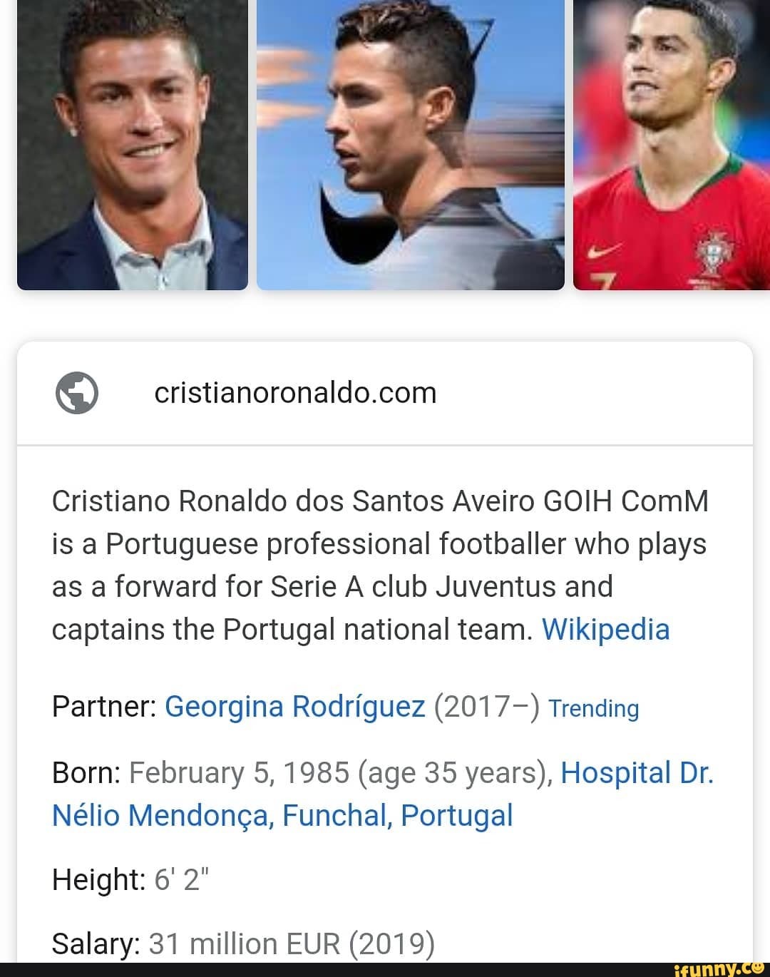 Cristiano Ronaldo dos Santos Aveiro GOIH, ComM is a Portuguese professional  footballer who plays as a fo…