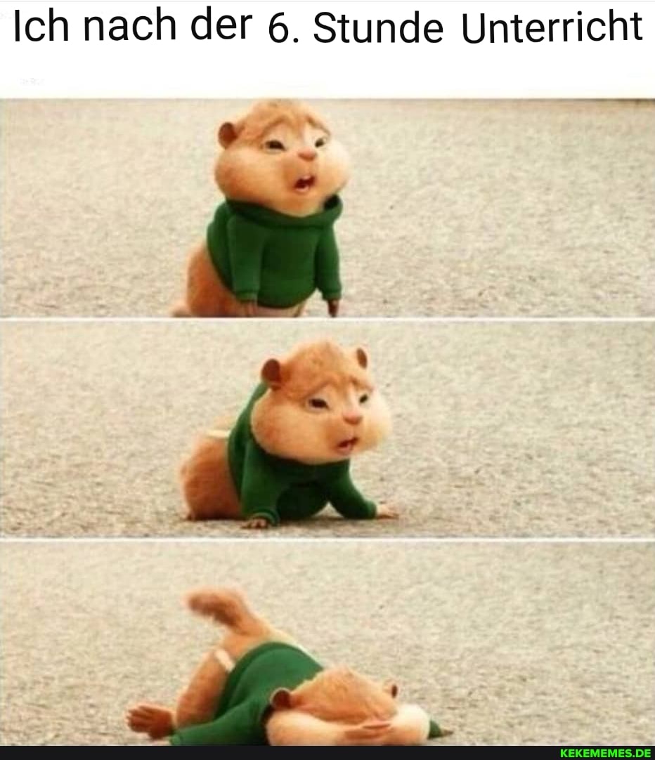 Ich nach der 6. Stunde Unterricht