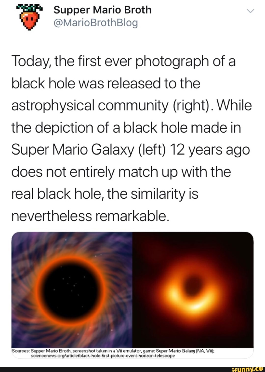 Today, the first ever photograph of a black hole was released to the ...