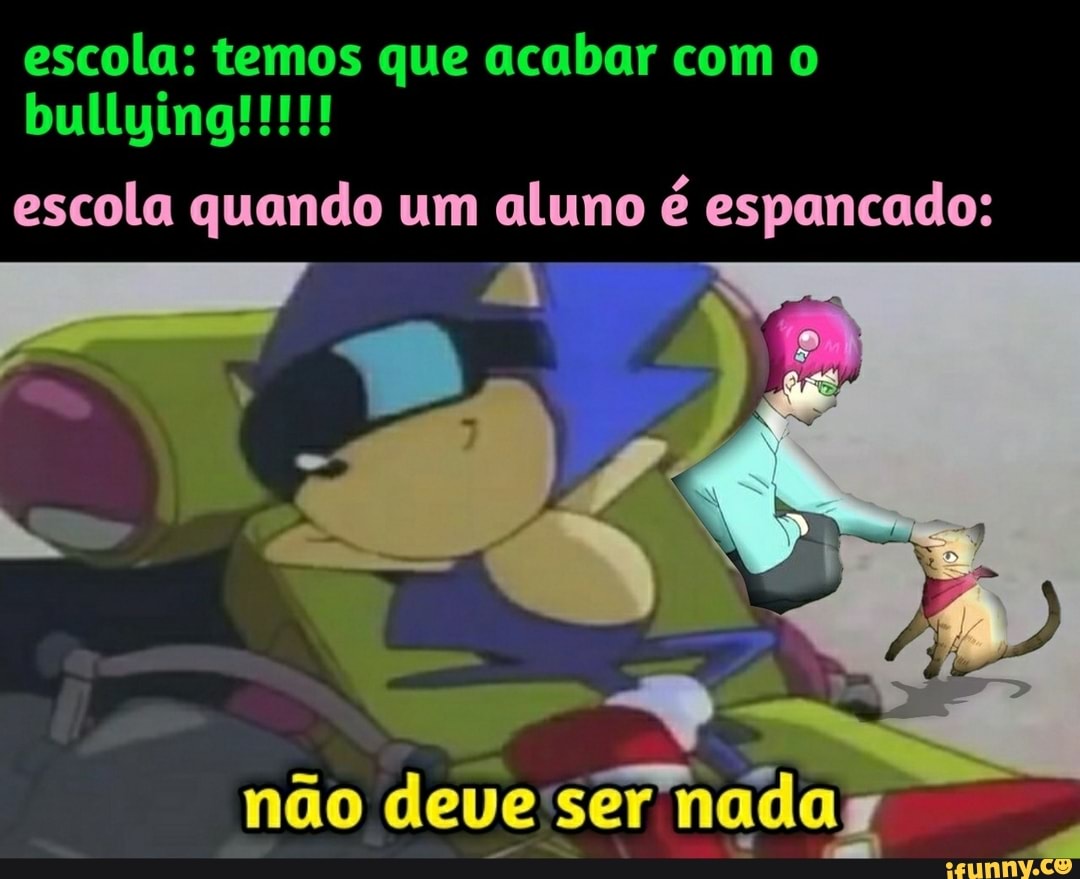 escola: temos que acabar com o
escola quando um aluno é espancado:
não deve ser nada