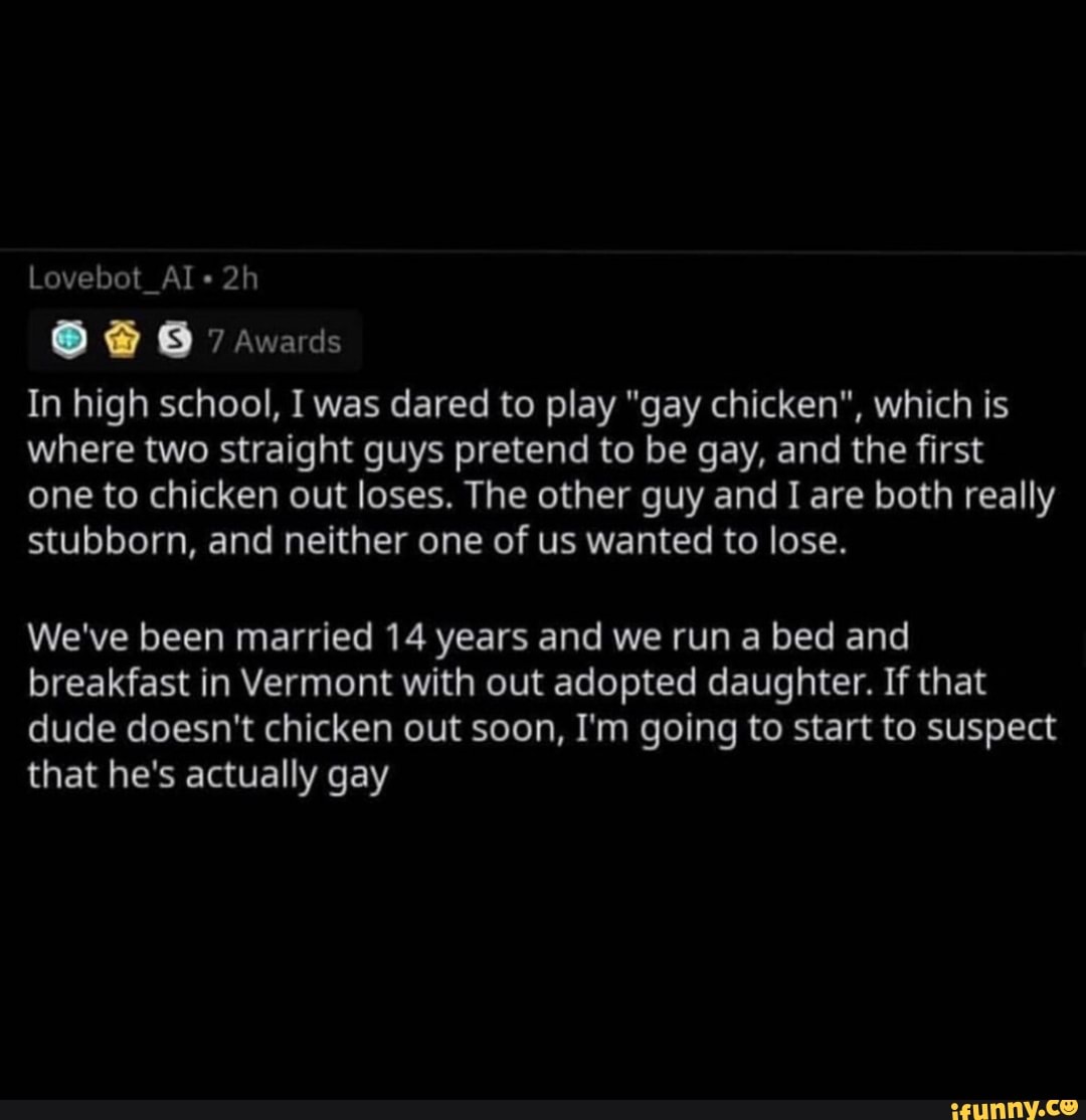 Twitter gay chicken