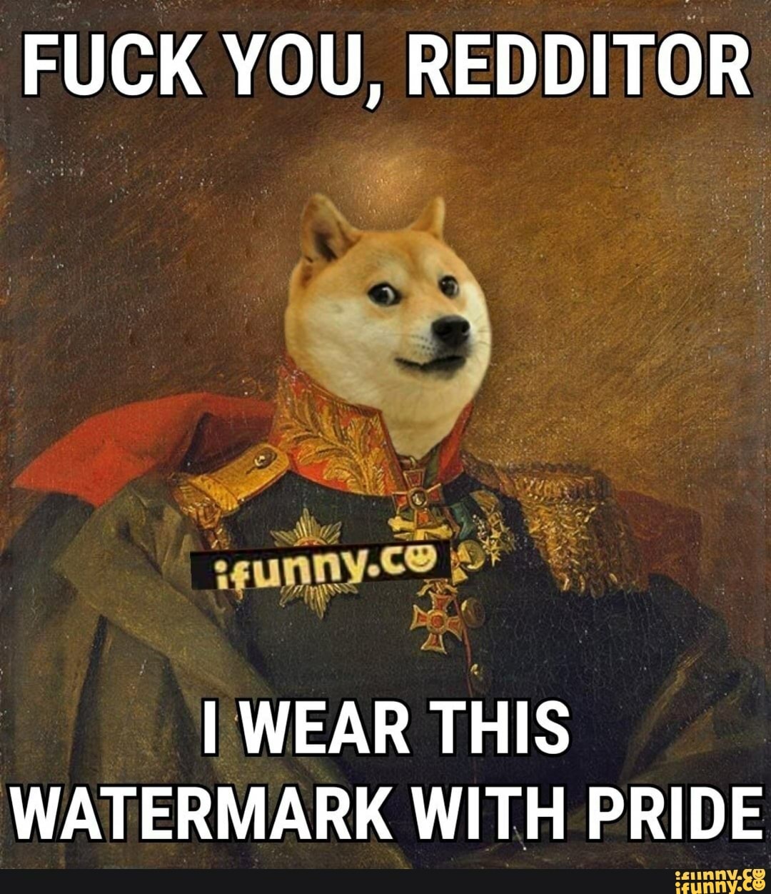 Fuck You Redditor Ny I Wear This Watermark With Pride Ifunny