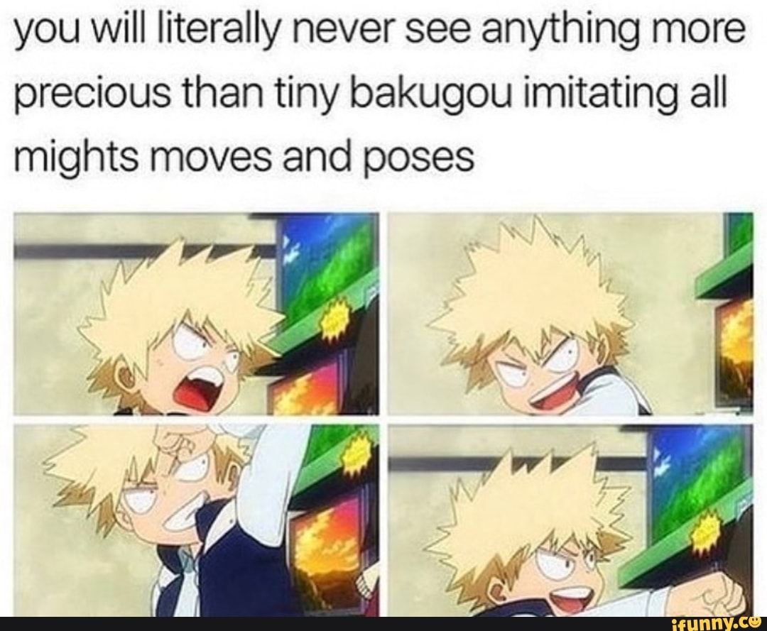 You will literally never see anything more precious than tiny bakugou ...