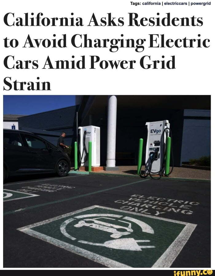 California Asks Residents to Avoid Charging Electric Cars Amid Power