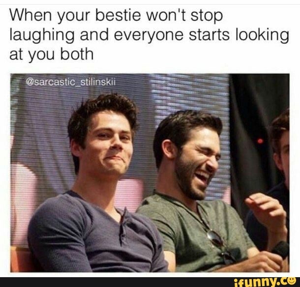 When your bestie won't stop laughing and everyone starts looking at you both
@sarcastic_stilinskii