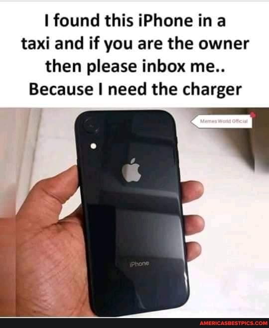 found this iPhone ina taxi and if you are the owner then please inbox me..
Because need the charger