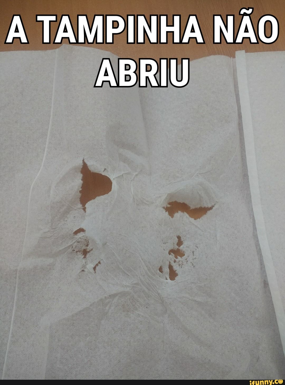 A TAMPINHA NÃO