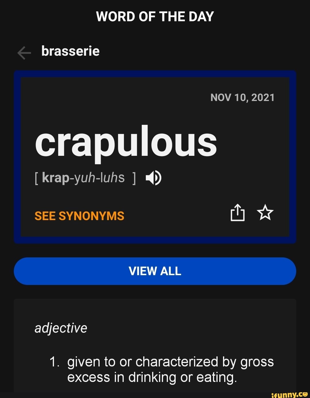 word-of-the-day-nov-10-2021-brasserie-crapulous-krap-yuh-luhs-see