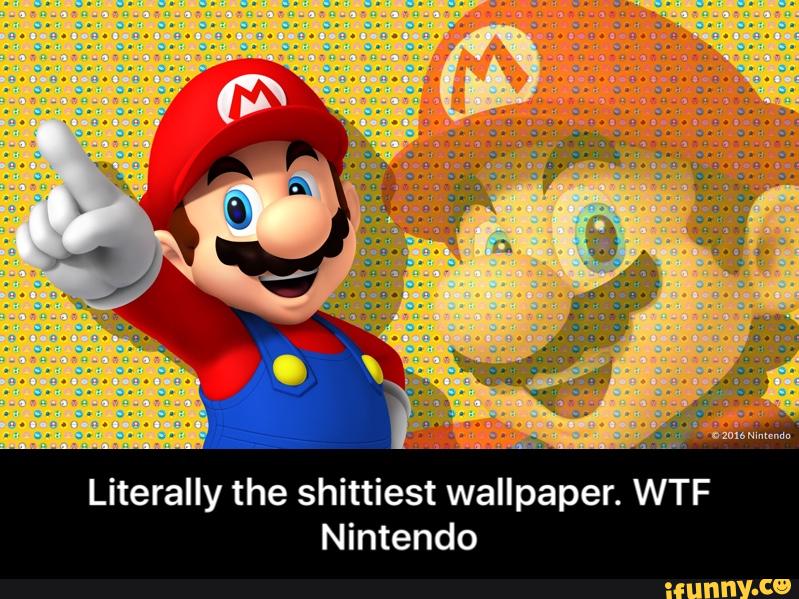 Literally the shittiest wallpaper. WTF Nintendo - Literally the ...