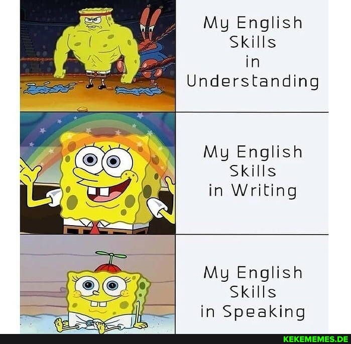 My English Skills in Understanding My English Skills in Writing My English Skill