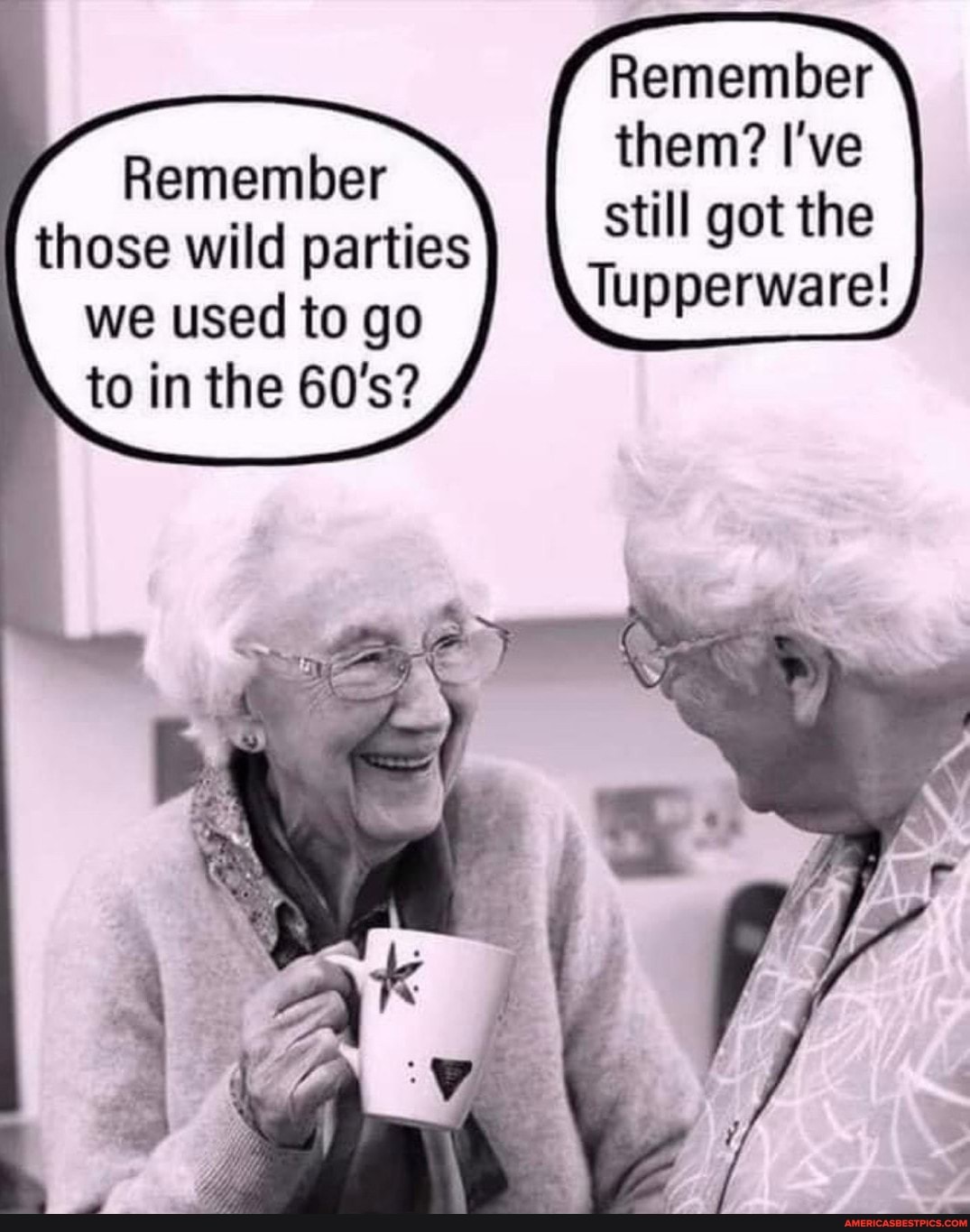 Remember them? I've still got the
Tupperware!
Remember those wild parties we used to go to in the 60's?