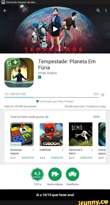 Tempestade: Planeta Em
Fúria
Aia 10/10 quer fazer anal - Ai a 10/10 quer fazer anal
