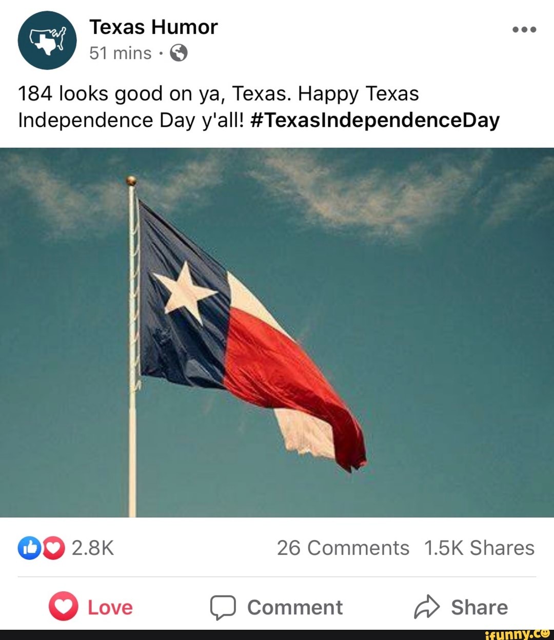 Happy Texas Independence Day – IOTW Report – Walls-Work.org