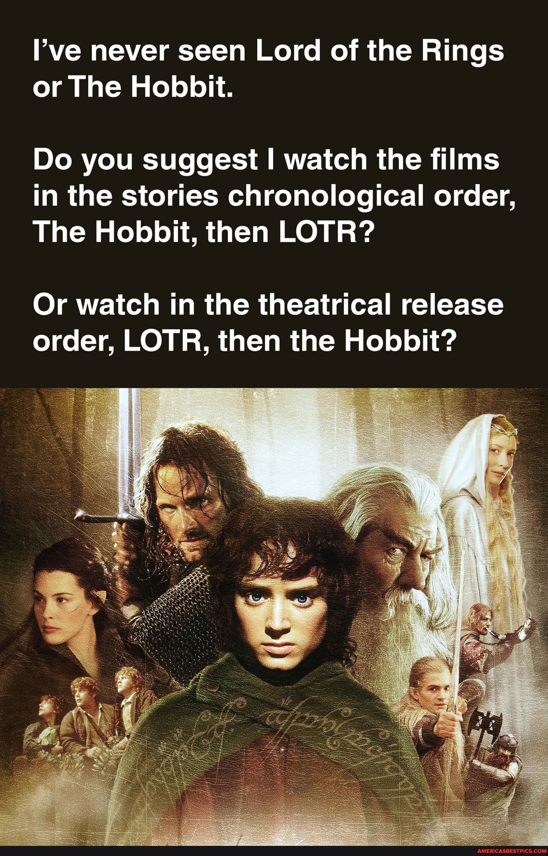 lord of rings order to watch
