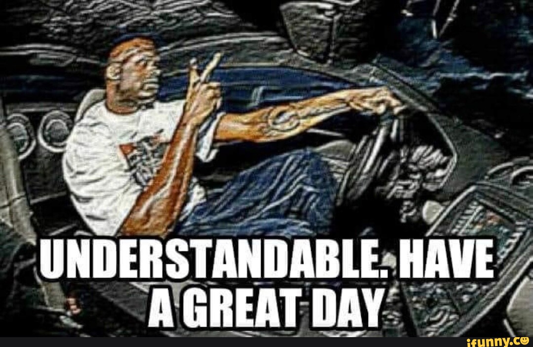 UNDERSTANDABLE. HAVE A GREAT DAY iFunny