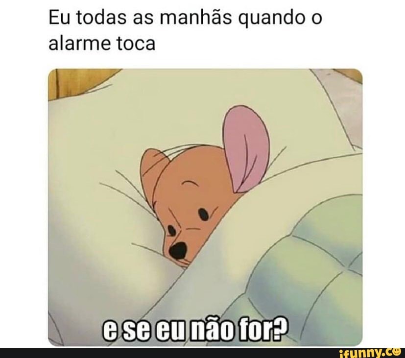 Eu Todas As Manhãs Quando O Alarme Toca E Se Eunão Fora Ifunny 