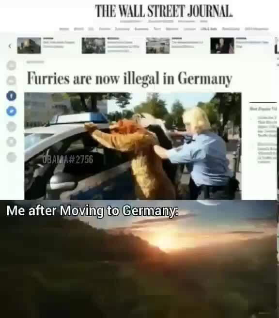 THE WALL STREET JOURNAL. Furries are now illegal in Germany LA Me 