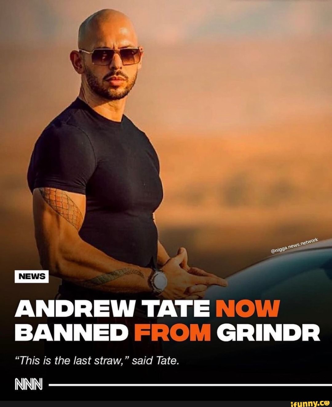 NEWS I ANDREW TATE NOW BANNED FROM GRINDR 