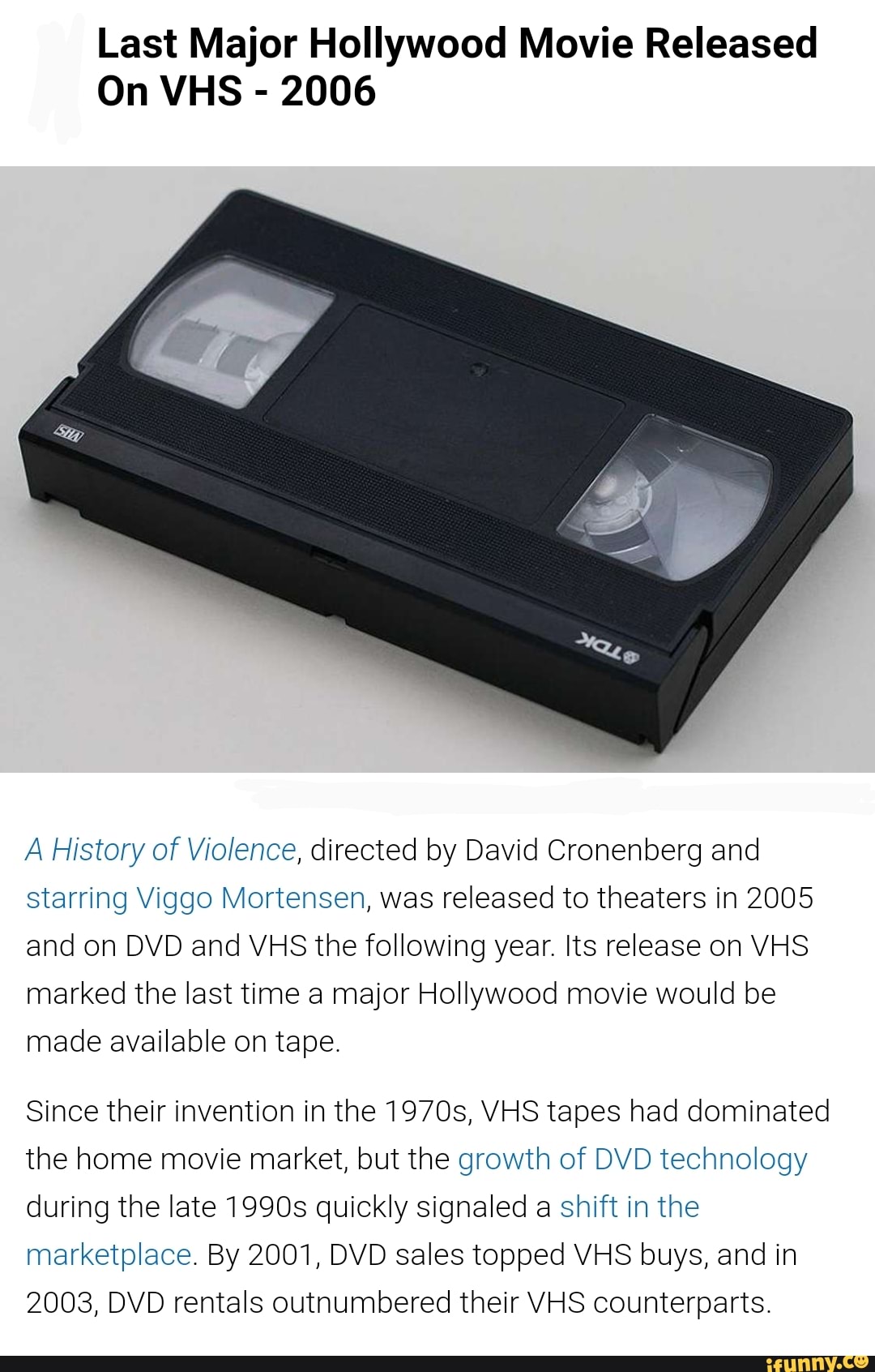 A History Of Violence Vhs Tape Wide Range leaderland.academy