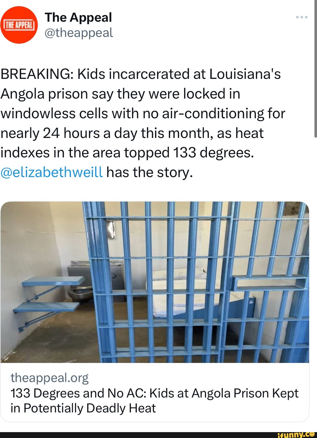 The Appeal BREAKING: Kids Incarcerated At Louisiana's Angola Prison Say ...