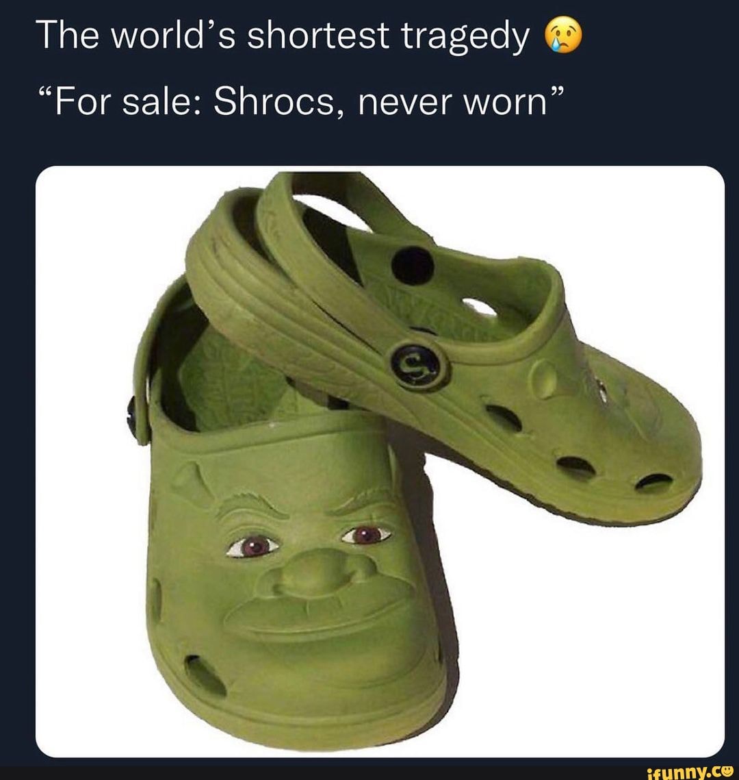 Shrek crocs! Never worn. I didn't realize when I - Depop
