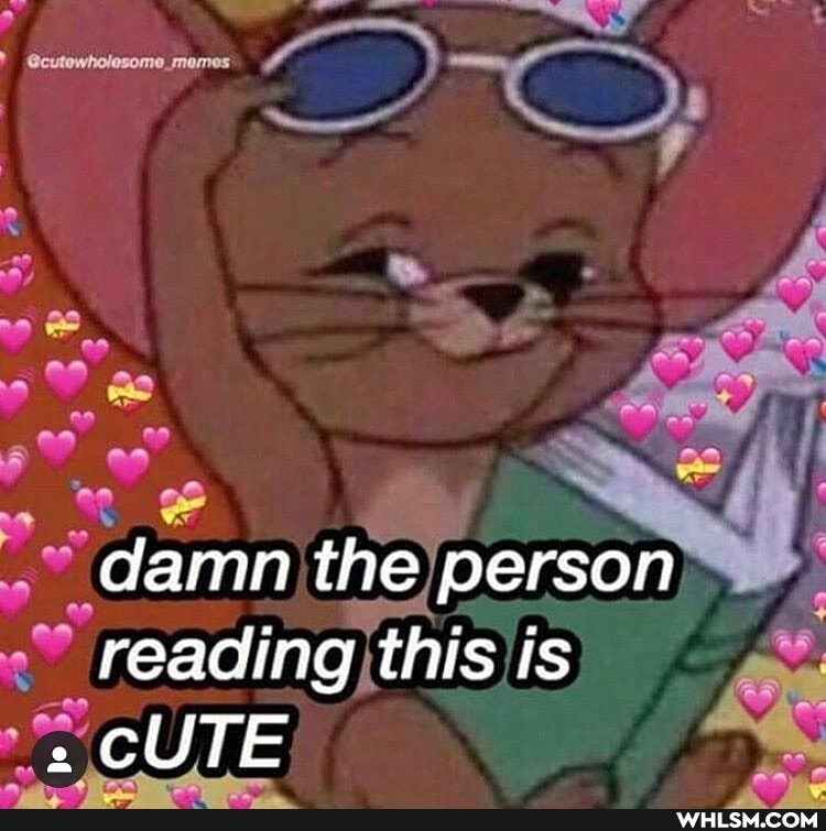 damn the person reading this is
CUTE