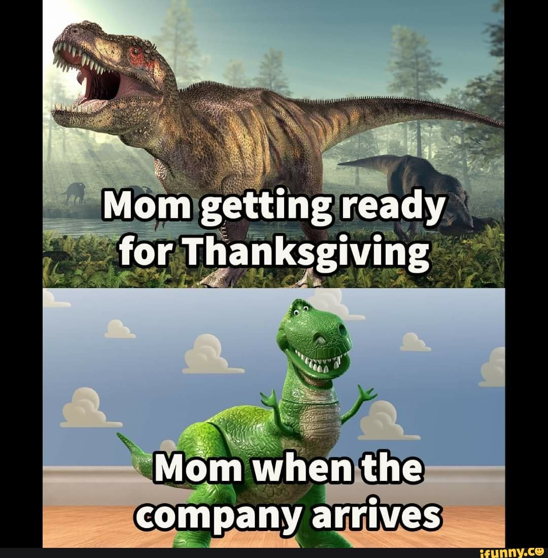 Mom getting ready for Thanksgiving Mom when the company arrives - iFunny