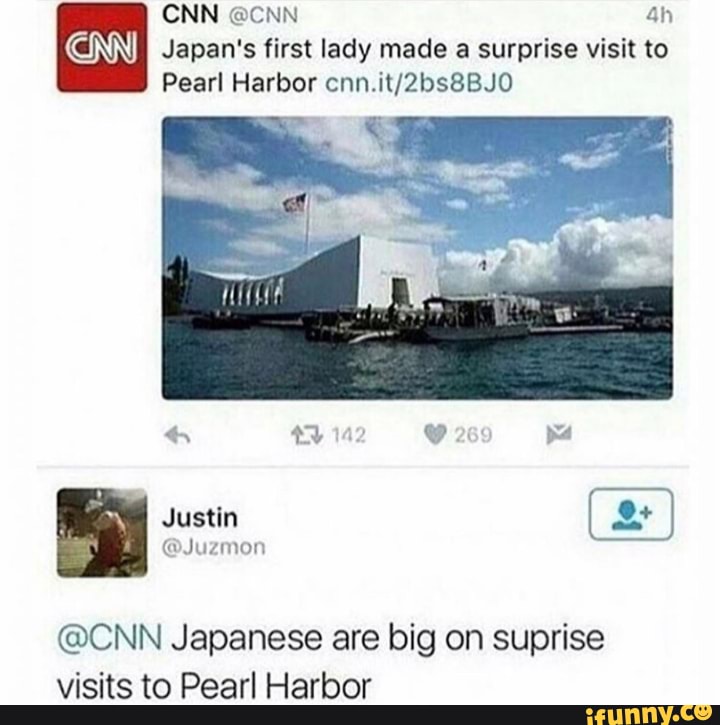 CNN @CNN I Japan's first lady made a surprise visit to Pearl Harbor ...