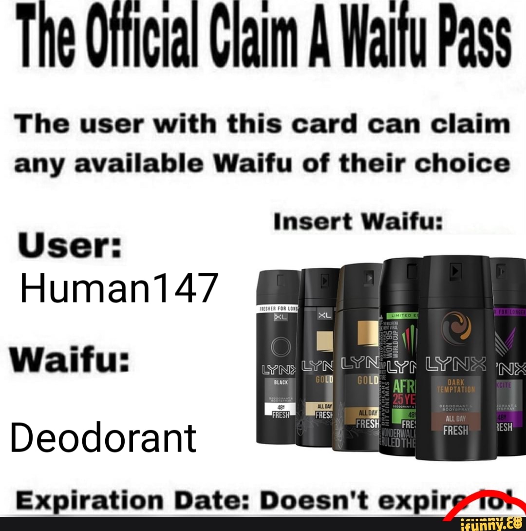 The Ofticial Glalm A Walfu Pass The user with this card can claim any