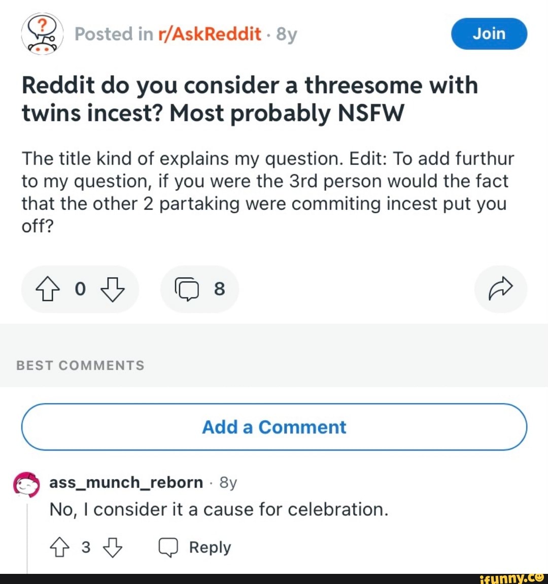 Reddit twins nsfw