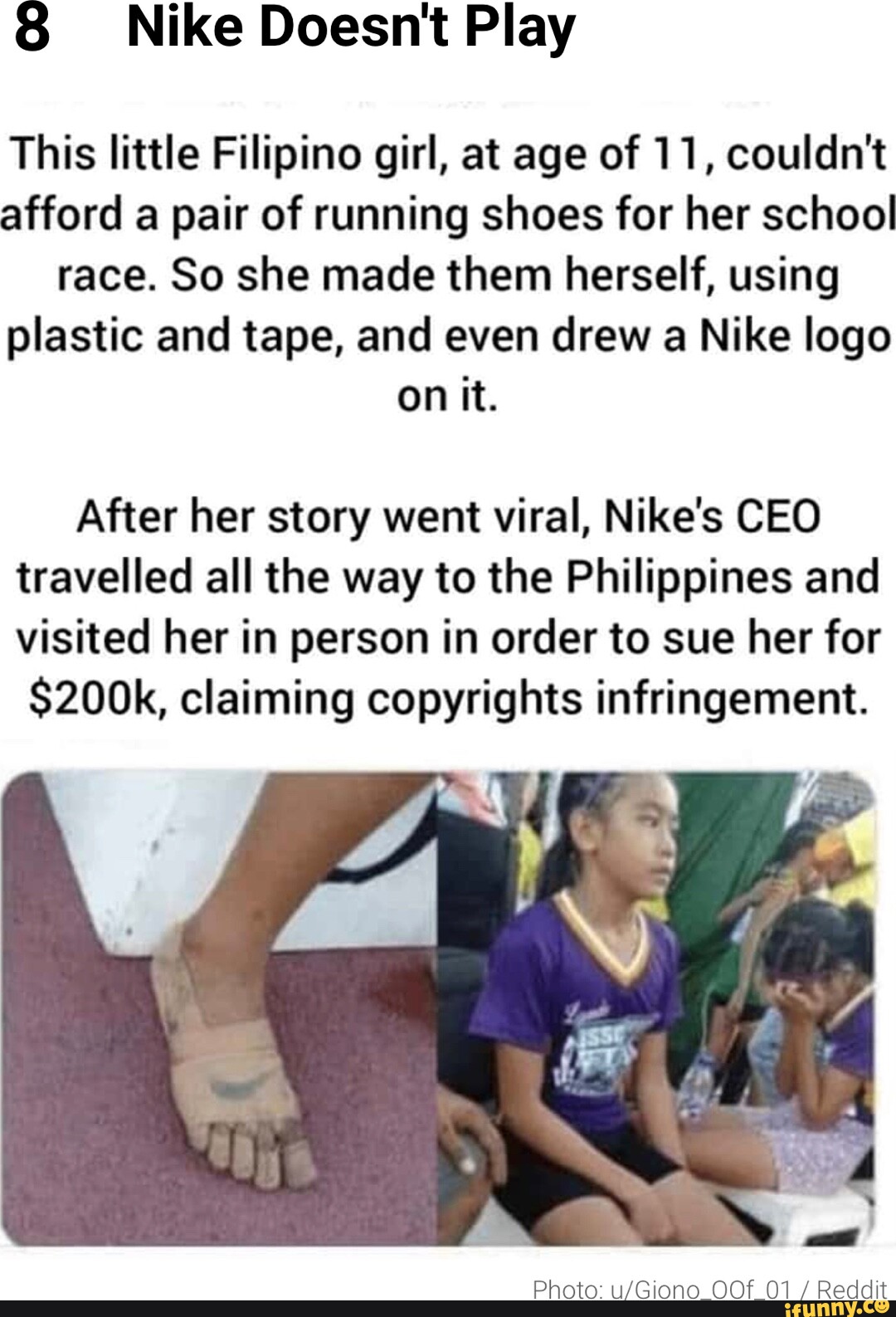 Nike Doesn't Play This little Filipino girl, at age of 11, couldn't ...