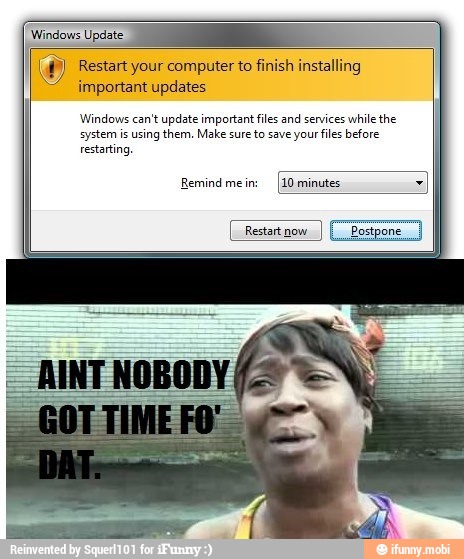 restart your computer to finish installing important updates