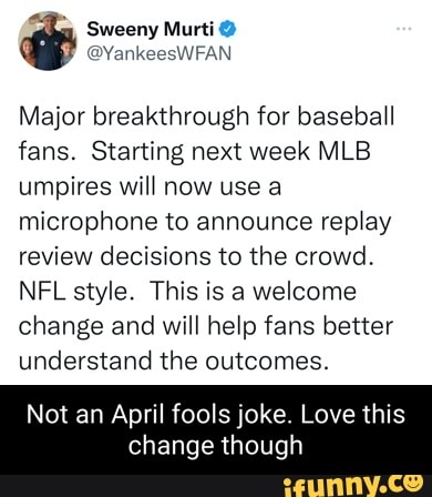 MLB: Umpires will announce review decisions to crowd