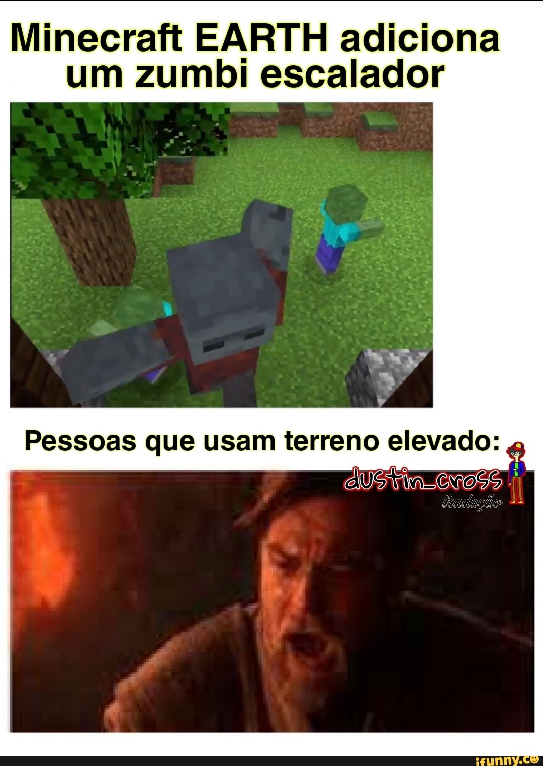 Minecraft EARTH adiciona um zumbi escalador
Pessoas que usam terreno elevado: "