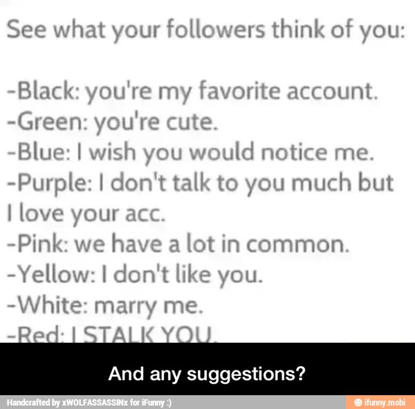 I
And any suggestions? - And any suggestions?