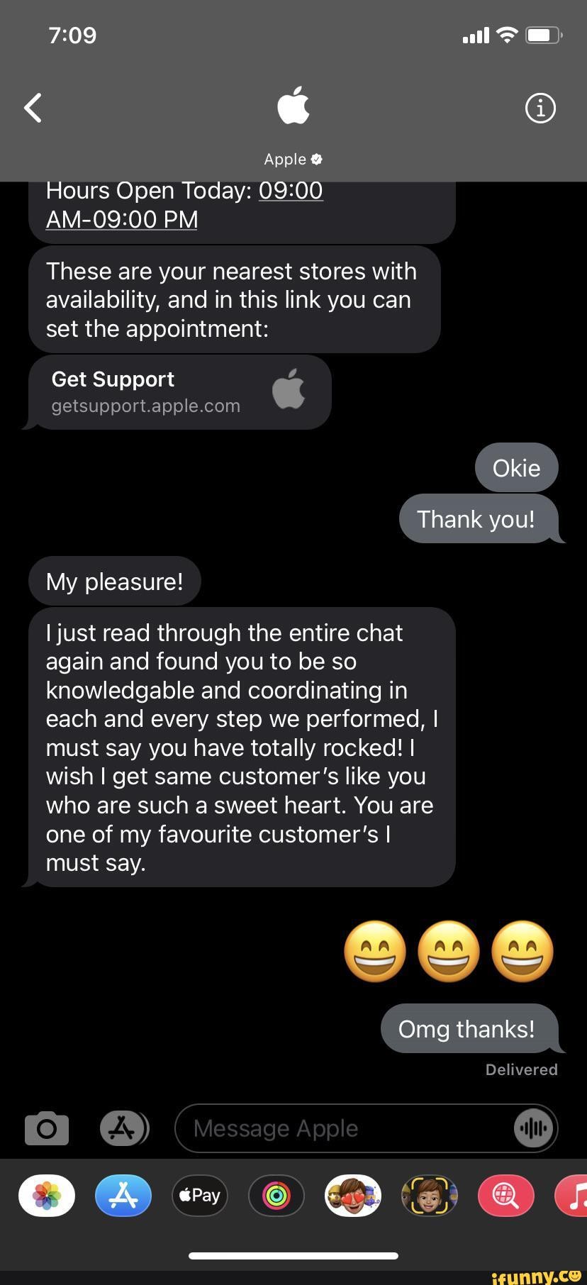 Apple Hours Open Today PM 09 I PM These are your nearest stores