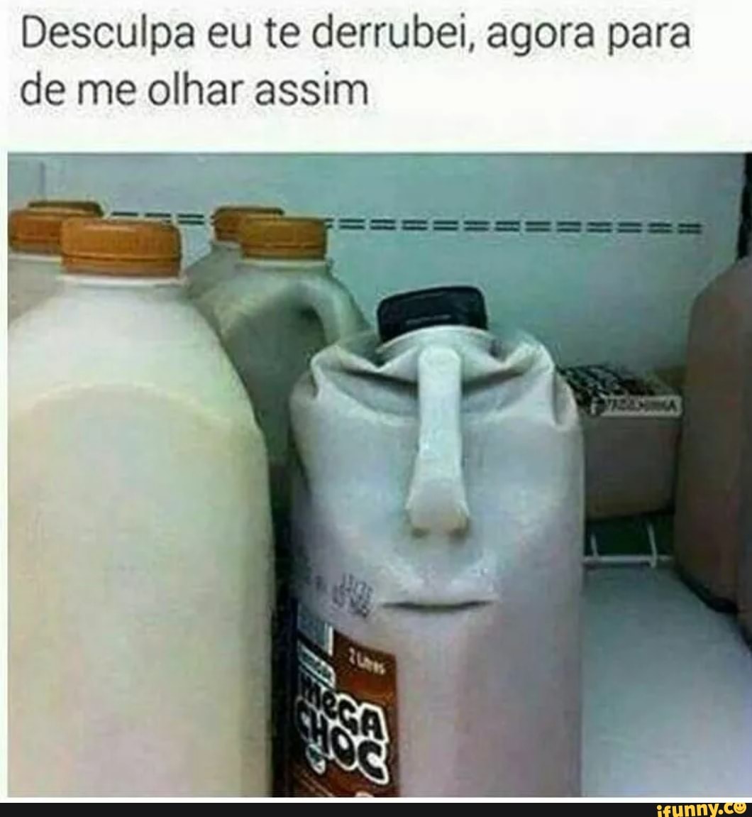Desculpa eu te derrubei, agora para
de me olhar assim