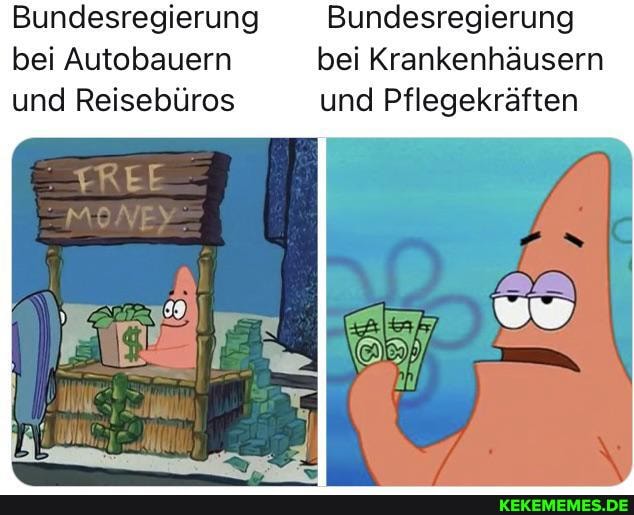 Bundesregierung Bundesregierung bei Autobauern bei Krankenhäusern und Reisebüros und Pflegekräften