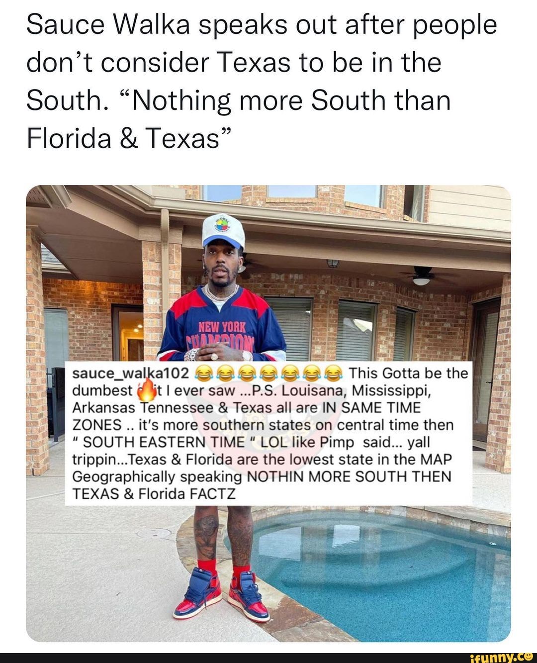 Sauce Walka Speaks Out After People Dont Consider Texas To Be In The