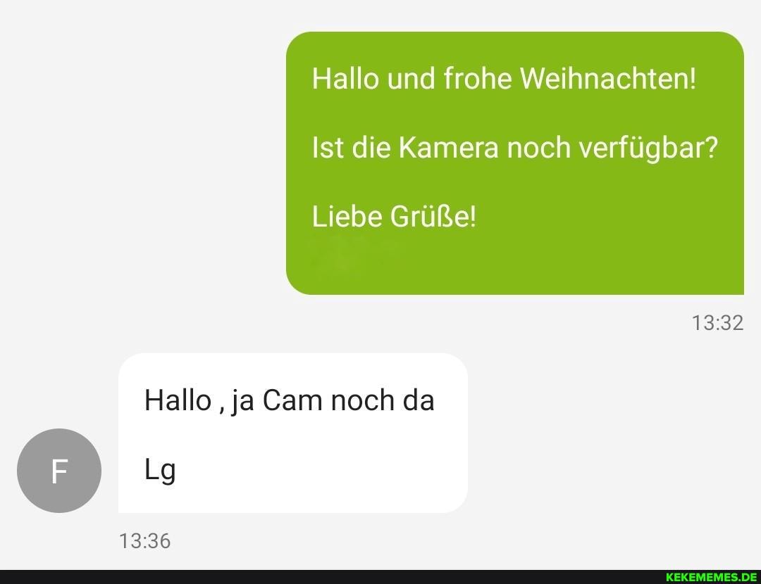 Hallo und frohe Weihnachten!
Ist die Kamera noch verfügbar?
1332
Liebe Grüße!
Hallo ,ja Cam noch da
Lg